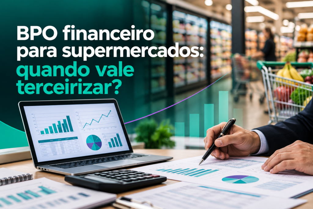 BPO financeiro para supermercados quando vale terceirizar
